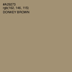 #A29273 - Donkey Brown Color Image